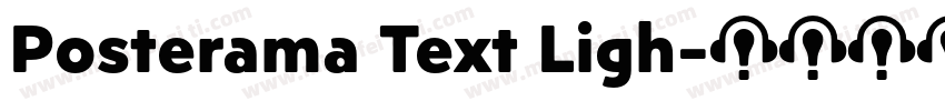 Posterama Text Ligh字体转换